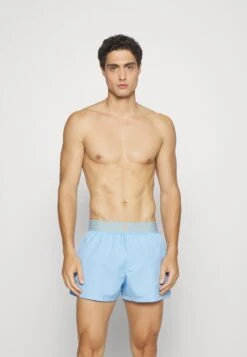 Versace Swim BoxerShorts Da MareSummer Sky Blu/Gold-Coloured Uomo Moda Mare 1VE82H01U-K11