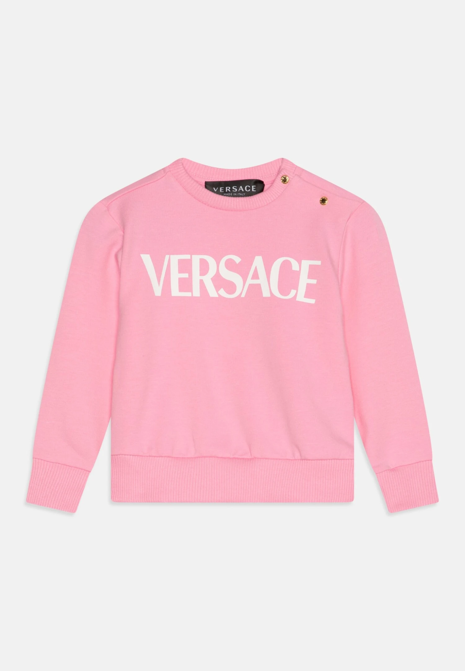 Versace Baby Logo MedusaFelpaBright Pink/Bianco Bambini Pullover & Cardigan 1VE23K00J-J11 1 Versace Baby Logo MedusaFelpaBright Pink/Bianco Bambini Pullover & Cardigan 1VE23K00J-J11