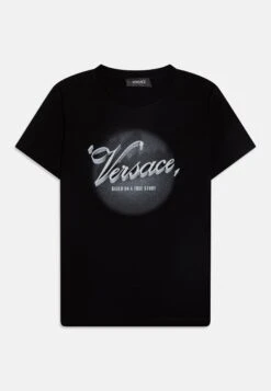 Versace Fashion Show Capsule True Story UnisexT-Shirt Con StampaBlack/White Bambini T-shirt & Top 1VE26G032-Q11