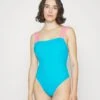 Versace One PieceCostume Da BagnoMediterranean Blue/Flamingo Donna Moda Mare 1VE81G007-K11