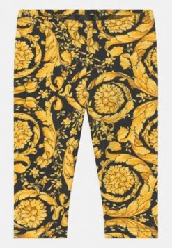 Versace Barocco KidsLeggingsNero/Oro Bambini Pantaloni 1VE23B009-F11