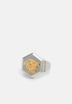 Versace UnisexAnelloSilver-Coloured/Gold-Coloured Uomo Gioielli 1VE54L06E-F12