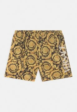 Versace Swim Giada Barocco KidsShorts Da MareNero/Oro Bambini Moda Mare 1VE84C004-F11