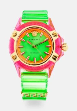 Icon Active UnisexOrologioTransparent Lime Green/Fuchsia Donna Orologi VEF54M011-M11