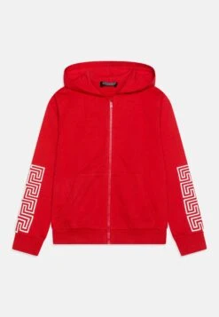 Versace Felpa Logo UnisexFelpa Con ZipRosso/Bianco Bambini Pullover & Cardigan 1VE26K01I-G11