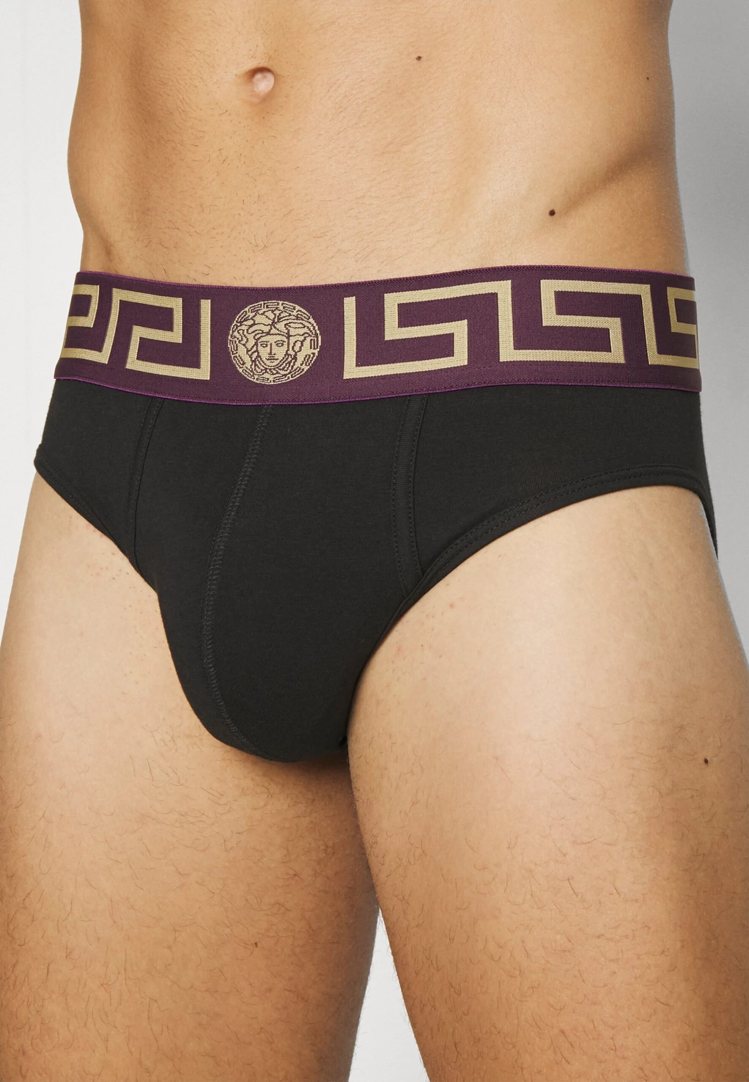 Versace Low Rise Topeka Stretch - Slip - Black/Bordeaux 3 Versace Low Rise Topeka Stretch - Slip - Black/Bordeaux - immagine 3