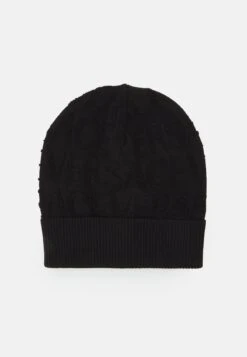 Versace Beanie Repeat Towel Stitch Serie UnisexBerrettoBlack Donna Cappelli E Foulard 1VE54P00D-Q11