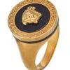 Versace Unisex - Anello - Nero/Oro Tribute