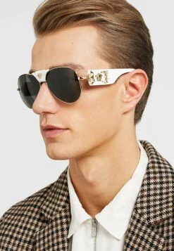 Versace Occhiali Da SoleGold-Coloured/ White Uomo Occhiali Da Sole 1VE52K002-F13 -Accessories 243e6005d3a94082b49ccf324e6064b1