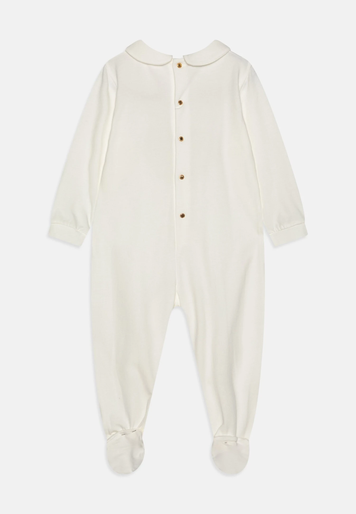 Versace Baby Bodysuit With Feet Logo Medusa UnisexBodyBianco/Oro Bambini Regali Per La Nascita 1VE86A008-A11 2 Versace Baby Bodysuit With Feet Logo Medusa UnisexBodyBianco/Oro Bambini Regali Per La Nascita 1VE86A008-A11 - immagine 2