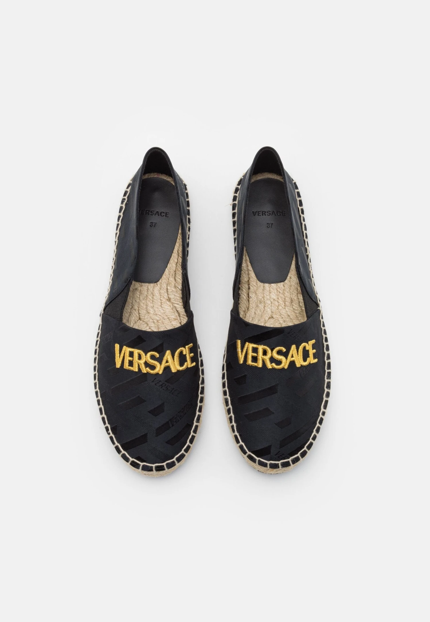 Versace Tessuto La Greca RicamoEspadrillasNero Bambini Scarpe Basse 1VE13B005-Q11 4 Versace Tessuto La Greca RicamoEspadrillasNero Bambini Scarpe Basse 1VE13B005-Q11 - immagine 4