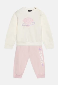 Versace Baby Tracksuit Medusa LogoTutaBianco/Rosa Bambini Tute E Set 1VE23D00B-A11