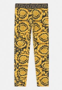 Versace Barocco KidsLeggingsNero/Oro Bambini Pantaloni 1VE23B00A-F11