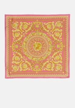 Versace Foulard Barocco PrintFoulardPink/Gold Donna Sciarpe 1VE51G02E-J11