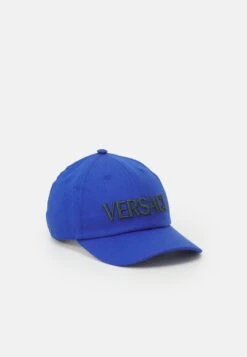 Versace Baseball Cap Cotton Drill Medusa Loop UnisexCappellinoBright Blue/Khaki Green Uomo Cappellie Berretti 1VE54Q012-K11