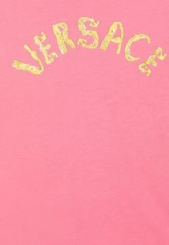 Versace Logo UnisexT-Shirt Con StampaRosa/Oro Bambini T-shirt & Top 1VE26G02Y-J11 -Accessories 32cbb3ddc61a405eafb82e0d7fe95c23