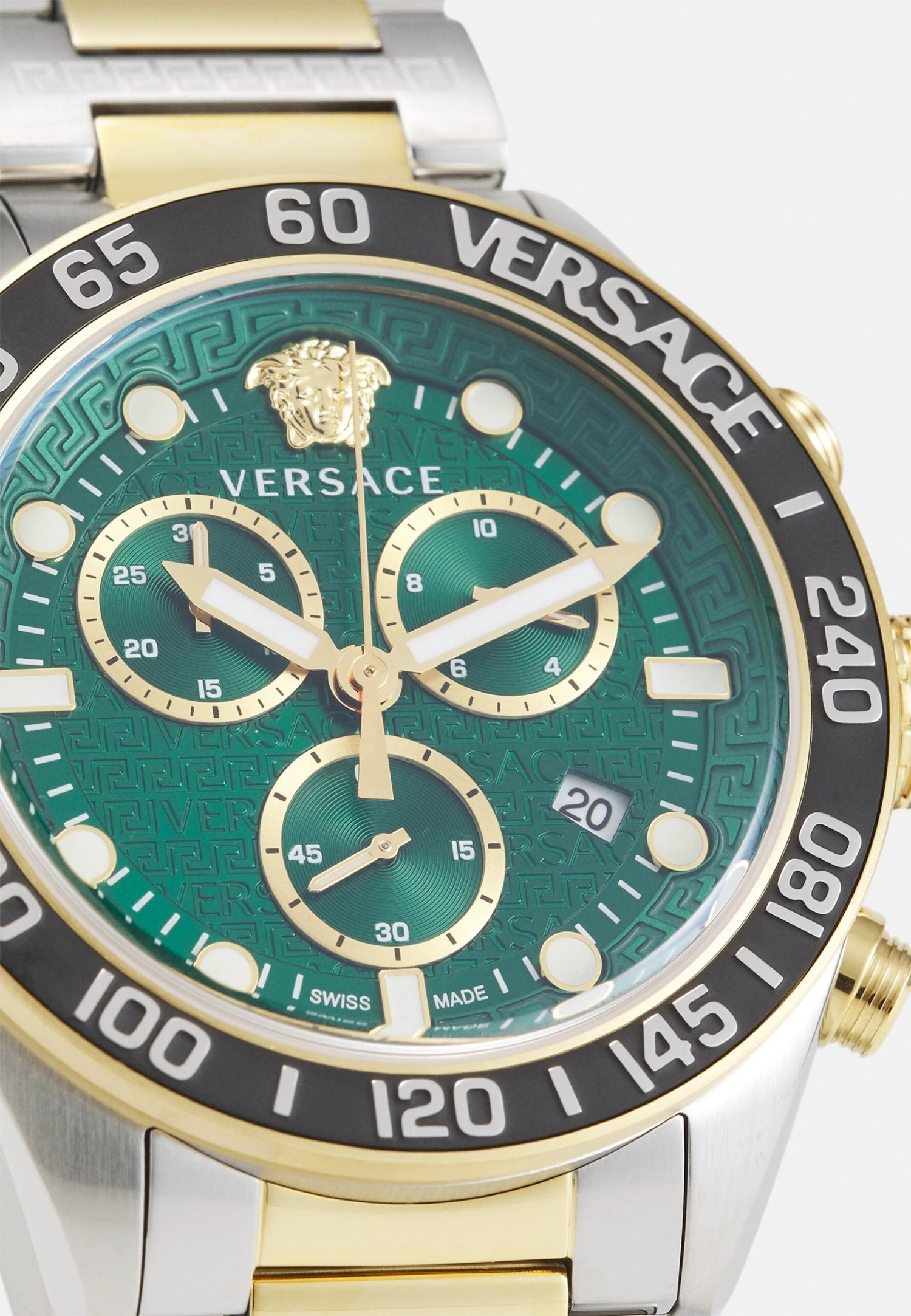 Greca DomeCronografoSilver-Colored/Gold-Colored/Green Uomo Orologi VEF52M04A-D11 5 Greca DomeCronografoSilver-Colored/Gold-Colored/Green Uomo Orologi VEF52M04A-D11 - immagine 5