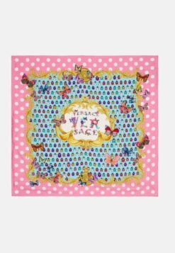 Versace Foulard La Vacanza /Ladybugprint Bio FoulardPink/Light Blue Donna Sciarpe 1VE51G02K-T11