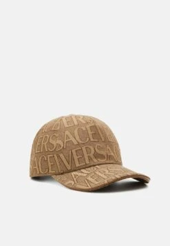 Versace Techno Armatured UnisexCappellinoBeige+Brown Uomo Cappellie Berretti 1VE54Q014-B11