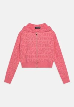 Versace La Vacanza Collection Spugna Allover KidsFelpa Con ZipFlamingo Bambini Pullover & Cardigan 1VE23K00H-J11