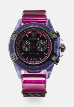 Icon ActiveOrologioTransparent Burgundy/Black Uomo Orologi VEF54M014-G11