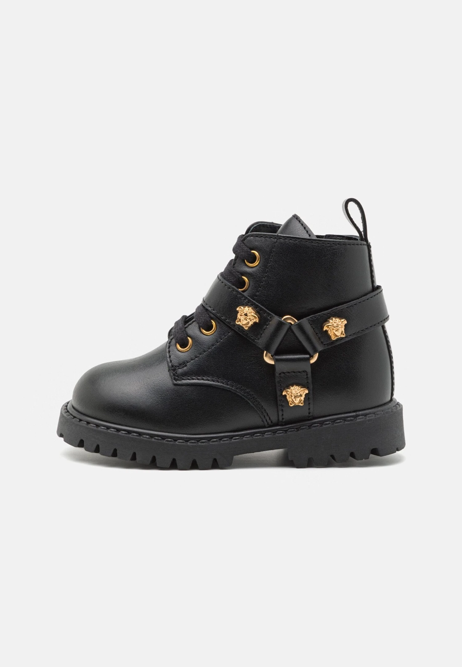 Versace Stivaletti StringatiBlack/Gold Bambini Stivali 1VE13I00F-Q11 1 Versace Stivaletti StringatiBlack/Gold Bambini Stivali 1VE13I00F-Q11
