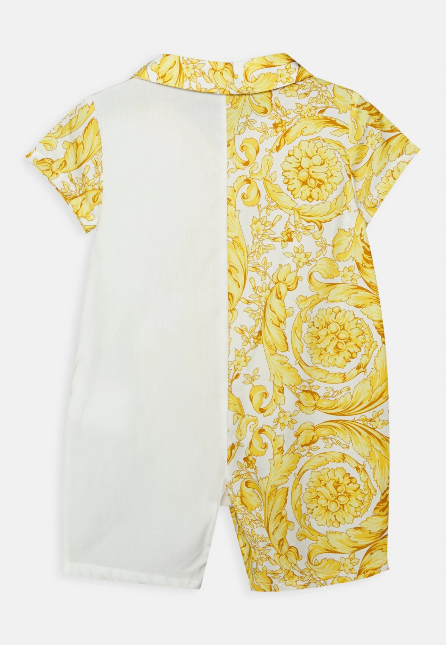 Versace Barocco Kids Logo UnisexTuta JumpsuitBianco/Oro Bambini Tute E Set 1VE26D00K-F11 2 Versace Barocco Kids Logo UnisexTuta JumpsuitBianco/Oro Bambini Tute E Set 1VE26D00K-F11 - immagine 2