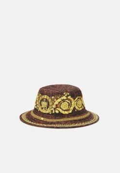 Versace Other Hat Baroccodile UnisexCappelloCaramel/Black/Gold Donna Cappelli E Foulard 1VE54R00B-Q11