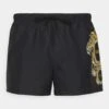 Versace Shorts Da MareNero Uomo Moda Mare 1VE82H01P-Q11