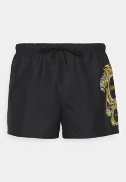 Versace Shorts Da MareNero Uomo Moda Mare 1VE82H01P-Q11