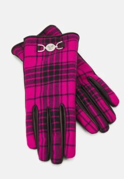 Versace Gloves Ecofriendly TartanGuantiBlac/Hot Pink Donna Guanti 1VE51A00F-J11 -Accessories 54853ca9a34e4c11843678d8c3b03a5a