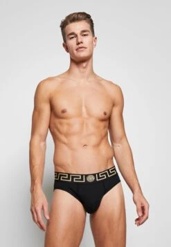 Versace Slip Basso Intimo UomoSlipNero Greca Oro Uomo Intimo 1VE82O00J-Q11 -Accessories 54e90cc58e9d44959508ddb15f68f04a