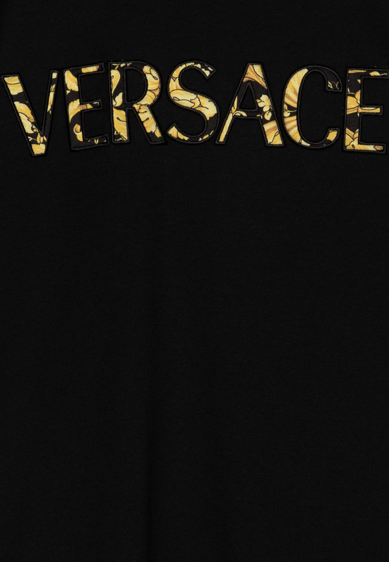 Versace Ricamo Logo Barocco Kids UnisexT-Shirt Con StampaNero/Oro Bambini T-shirt & Top 1VE26G033-Q11 3 Versace Ricamo Logo Barocco Kids UnisexT-Shirt Con StampaNero/Oro Bambini T-shirt & Top 1VE26G033-Q11 - immagine 3