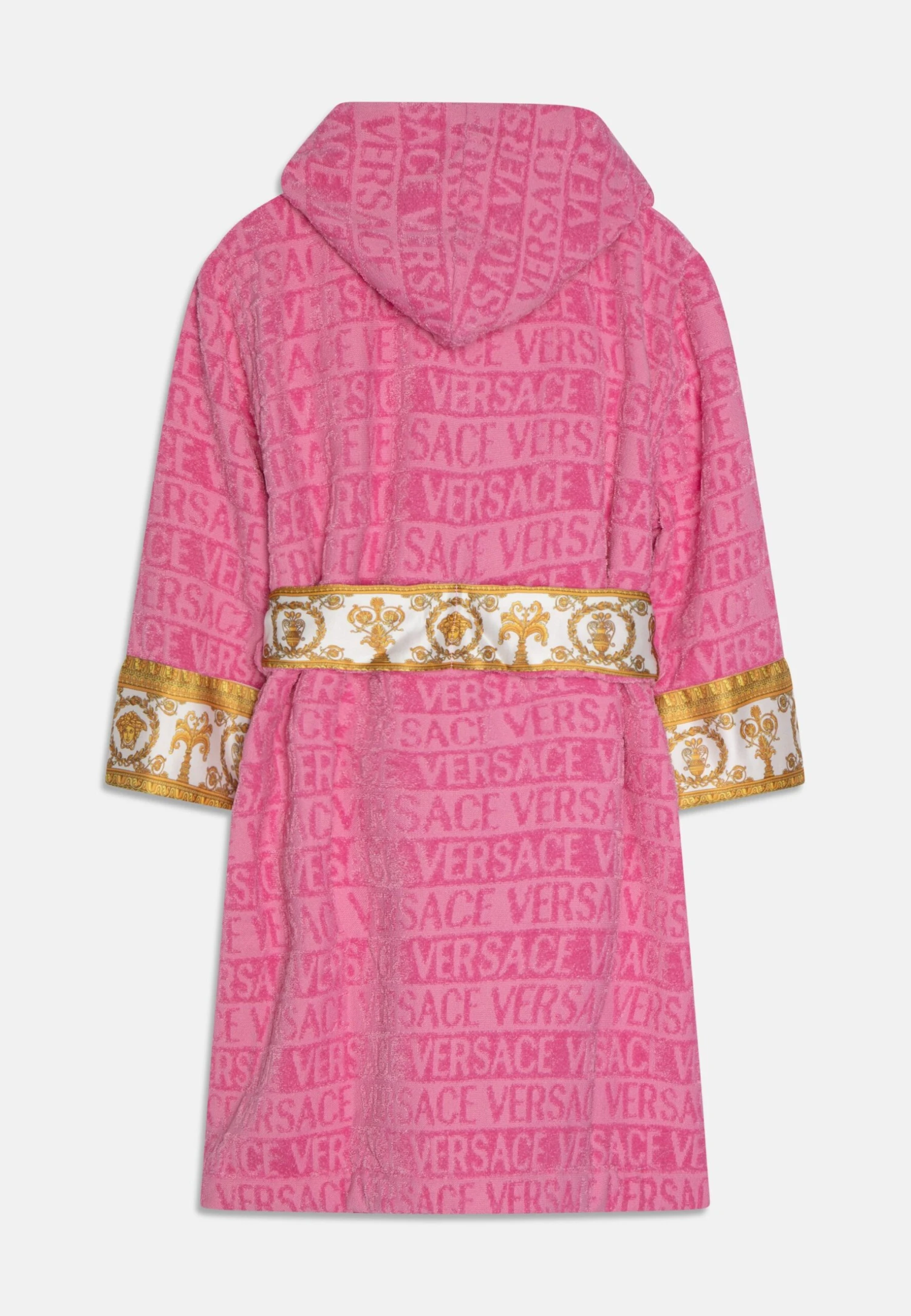 Versace Bath Robe Young Tessuto Spugna UnisexAccappatoioRosa Candy Bambini Intimo E Per La Notte 1VE86B00F-J11 2 Versace Bath Robe Young Tessuto Spugna UnisexAccappatoioRosa Candy Bambini Intimo E Per La Notte 1VE86B00F-J11 - immagine 2