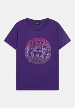 Versace Medusa RainbowT-Shirt Con StampaViola/Multicolor Bambini T-shirt & Top 1VE26G02T-I11