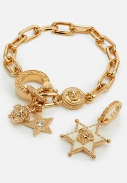 Versace Bracelet UnisexBraccialeGold-Coloured/White Uomo Gioielli 1VE54L06C-F11 -Accessories 5f012acafa7842aca129cd53b40b9cba