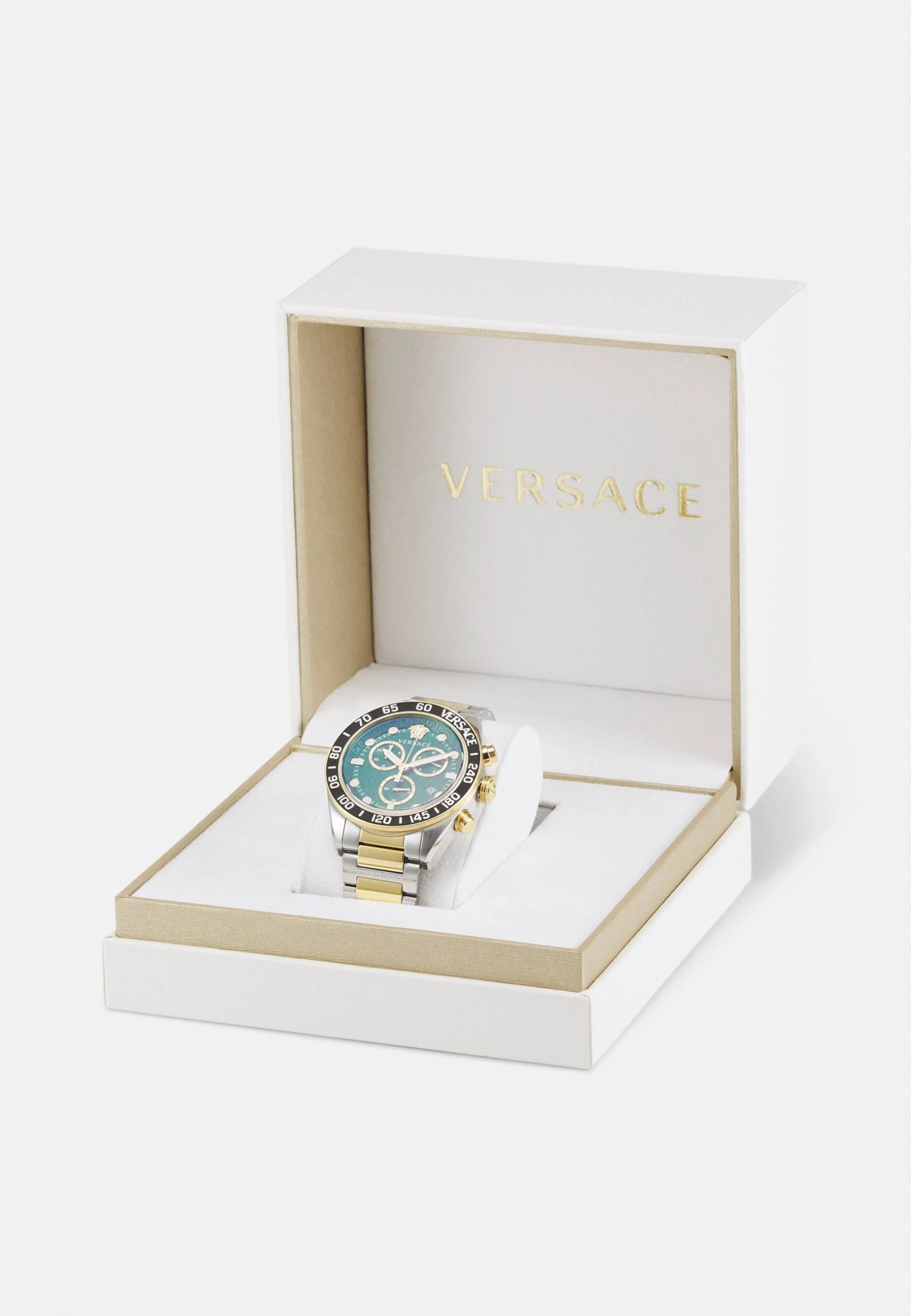 Greca DomeCronografoSilver-Colored/Gold-Colored/Green Uomo Orologi VEF52M04A-D11 4 Greca DomeCronografoSilver-Colored/Gold-Colored/Green Uomo Orologi VEF52M04A-D11 - immagine 4
