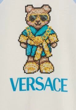 Versace Baby Bodysuit With Feet Pixel Teddy UnisexTutinaBianco/Babyblu/Multi-Coloured Bambini Intimo E Per La Notte 1VE86A009-A12 -Accessories 63c4e750aecd40deb54d3e11d0bd71d3