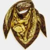 Versace Triangle Foulard UnisexFoulardCaramel/Black/Gold Uomo Foulard E Sciarpe 1VE54G01J-Q11