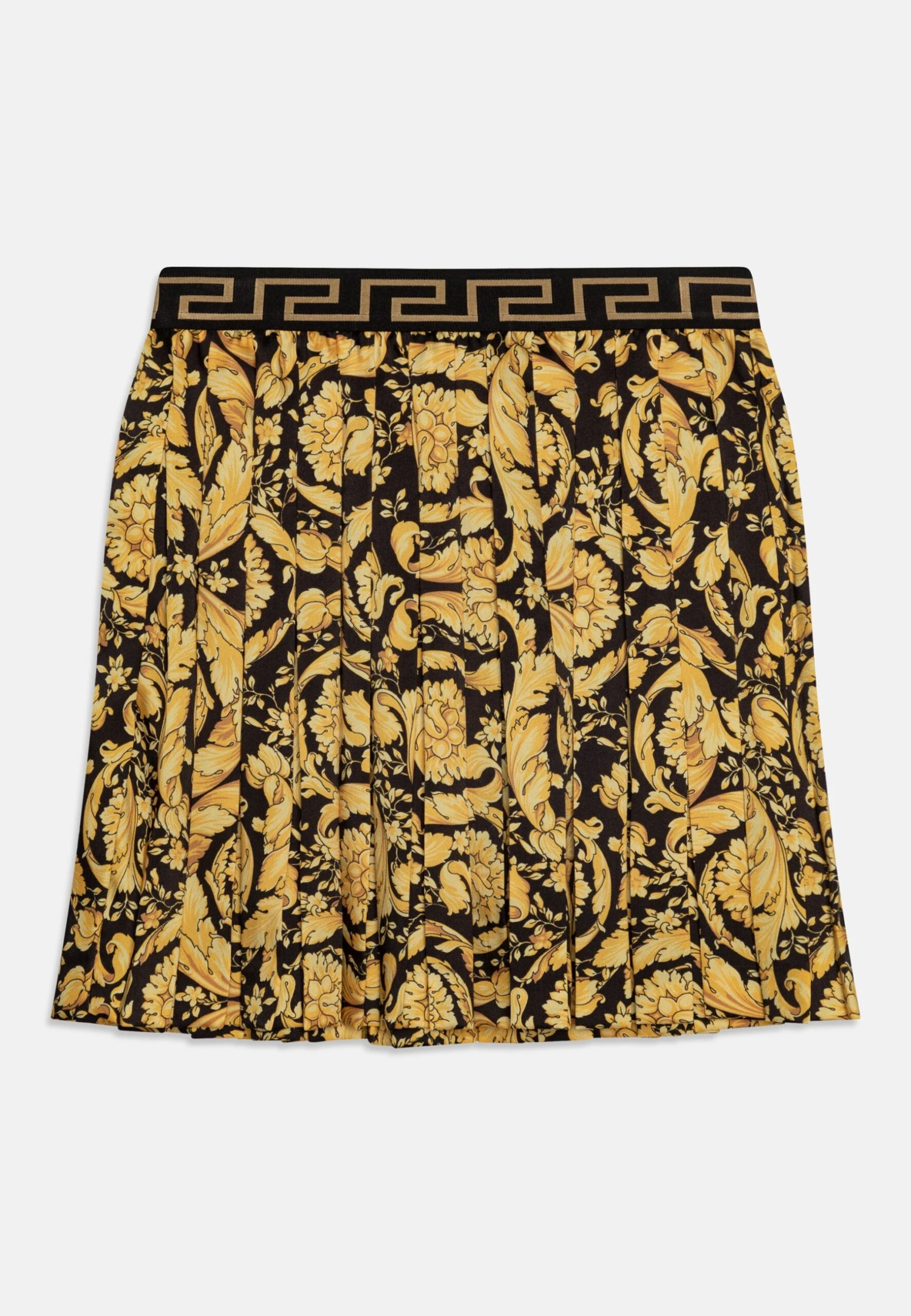 Versace Skirt Barocco Kids - Gonna A Pieghe - Nero/Oro 1 Versace Skirt Barocco Kids - Gonna A Pieghe - Nero/Oro