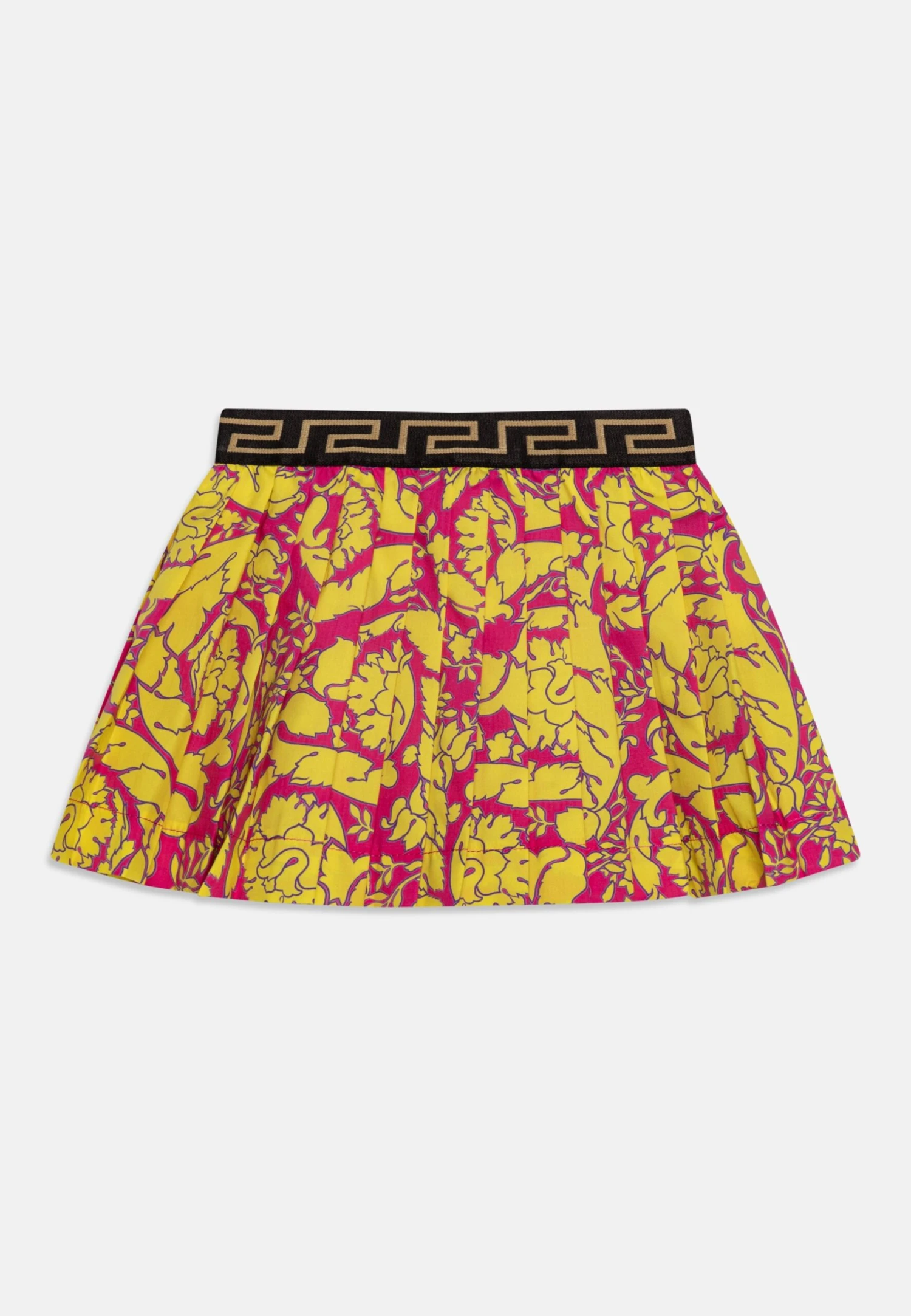 Versace Baby Skirt Barocco Sihlouette KidsGonna A PiegheFuxia/Giallo Bambini Gonne 1VE23E00H-J11 1 Versace Baby Skirt Barocco Sihlouette KidsGonna A PiegheFuxia/Giallo Bambini Gonne 1VE23E00H-J11