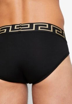 Versace Slip Basso Intimo UomoSlipNero Greca Oro Uomo Intimo 1VE82O00J-Q11 -Accessories 6d9739f568ec4663893beffb59590f26