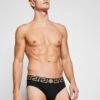 Versace Basso Intimo Uomo 2 Pack - Slip - Nero/Greca Oro