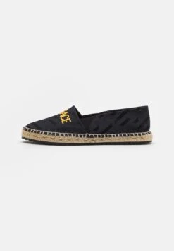 Versace Tessuto La Greca RicamoEspadrillasNero Bambini Scarpe Basse 1VE13B005-Q11