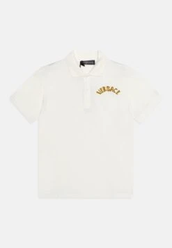 Versace Logo UnisexPoloBianco/Oro Bambini T-shirt & Top 1VE26G030-A11