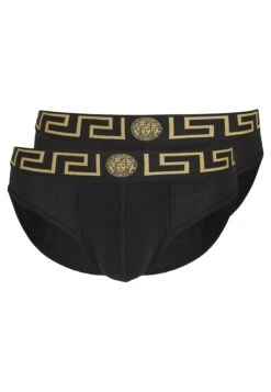Versace Basso Intimo Uomo 2 Pack - Slip - Nero/Greca Oro -Accessories 74ca4518ab7248ac82fb1e8f0e7dd163