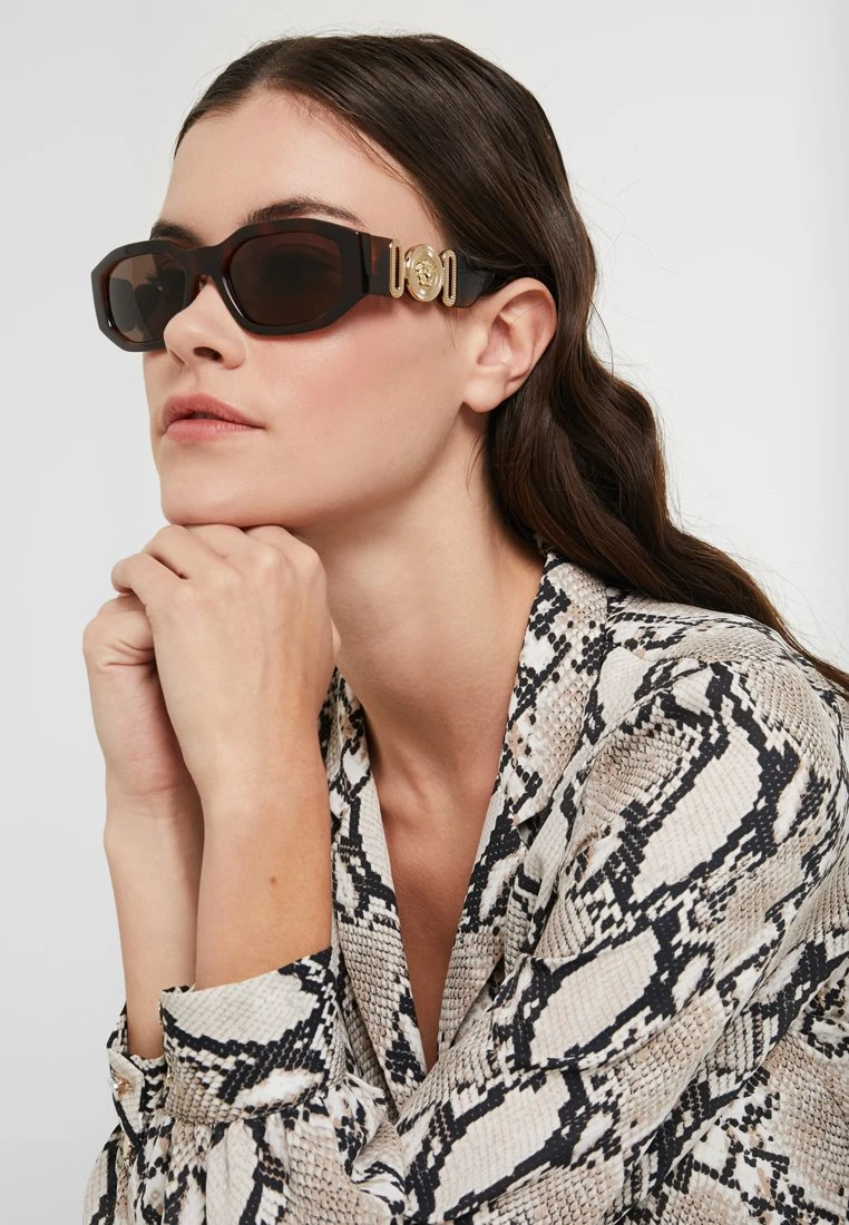 Versace Biggie Unisex - Occhiali Da Sole - Havana 5 Versace Biggie Unisex - Occhiali Da Sole - Havana - immagine 5