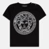 Versace Medusa UnisexT-Shirt Con StampaNero/Bianco Bambini T-shirt & Top 1VE26G02R-Q11
