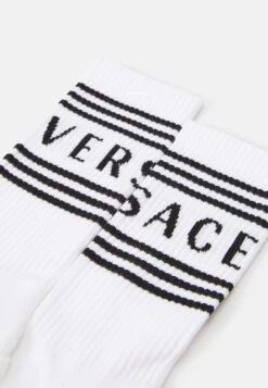Versace Athletic Socks Bio Sponge Socks Written StripesCalzeWhite/Black Uomo Intimo 1VE810000-A11 5 Versace Athletic Socks Bio Sponge Socks Written StripesCalzeWhite/Black Uomo Intimo 1VE810000-A11 -Accessories 8abbb646ea1e44e99304e9032e245807