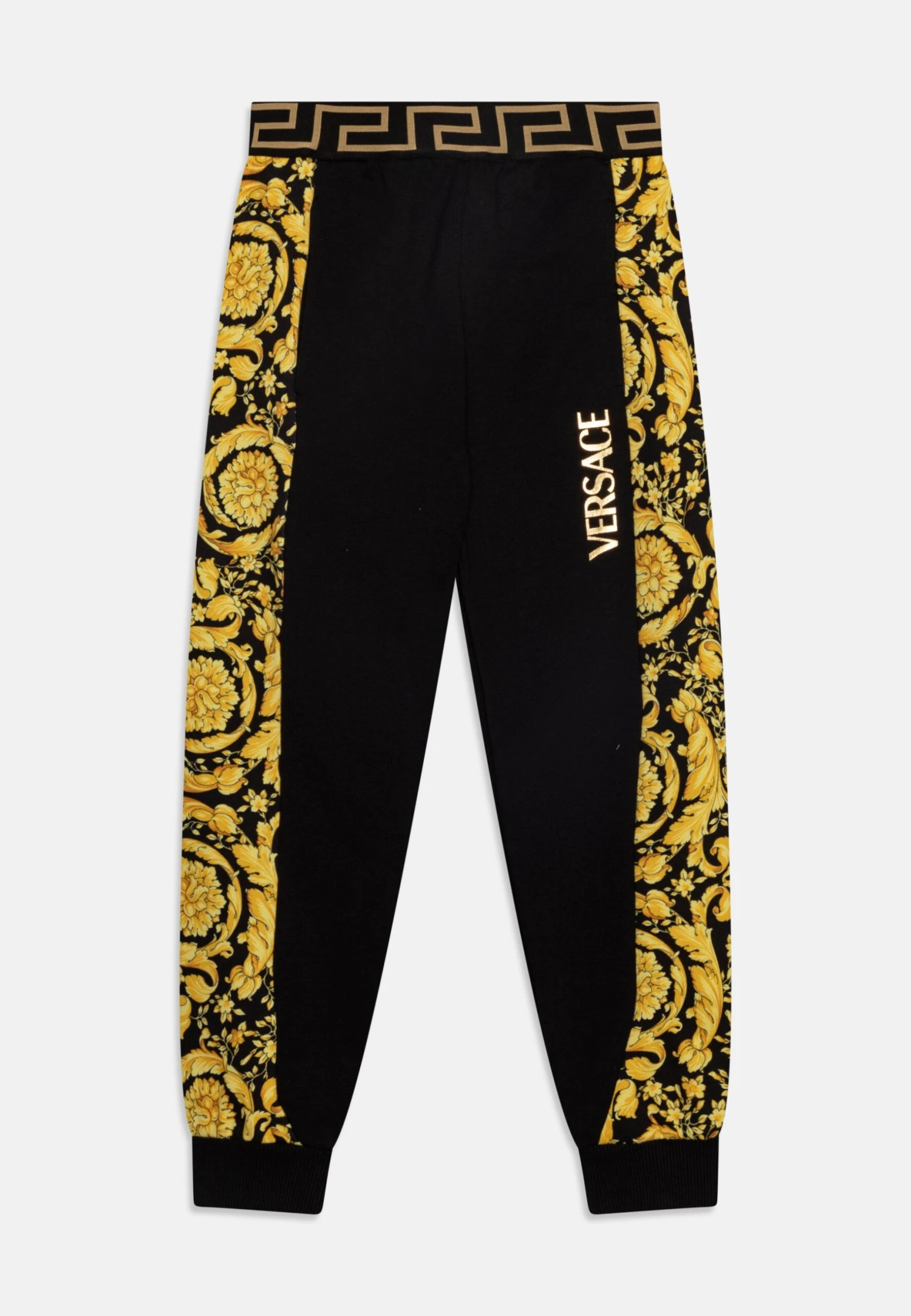 Versace Barocco Kids St. Logo UnisexPantaloni SportiviNero Bambini Pantaloni 1VE26B00T-Q11 1 Versace Barocco Kids St. Logo UnisexPantaloni SportiviNero Bambini Pantaloni 1VE26B00T-Q11